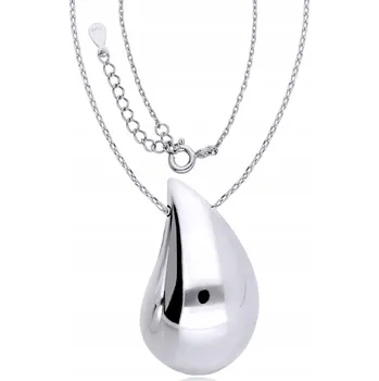 Náhrdelník Stříbrný Náhrdelník 925 Velká Kapka Slza STŘÍBRO Dárek pro Ženu
