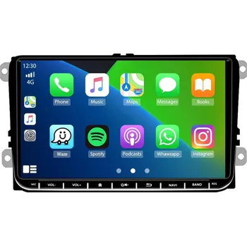 Autorádio Autorádio Ossuret 8+64GB Autorádio Volkswagen, Skoda, Seat - Passat Golf Tiguan Octavia, Fabia, Yeti CarPlay