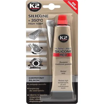 stavební silikon K2 SILICONE RED - silikon pro utěsnění části motoru při montáži, 85g