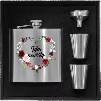 Placatka Placatka v krabičce Tým nevěsty - květinové srdce