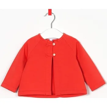 Bolerko MUFFIN MODE Dívčí společenské sako s kočičími detaily, červené Velikost: 86/92