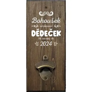 Otvírák Nástěnný otvírák Jméno od narození, dědeček od roku