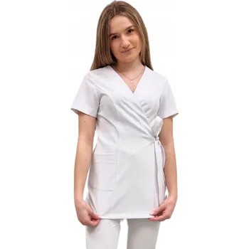 Dámské sako Zavinovací sako, tunika bílá basic premium vel. L