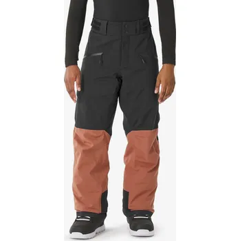 Snowboardové kalhoty WEDZE Pánské nepromokavé lyžařské kalhoty AM 500 2XL KAŠTANOVÁ|ČERNÁ