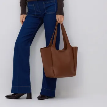 Kabelka Reserved - Kabelka shopper - pudrově hnědá - 602FC-98X - 602FC-98X-ONE