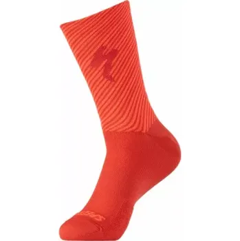 Pánské ponožky Ponožky Specialized SOFT AIR TALL LOGO SOCK FLORED/RKTRED , velikost L