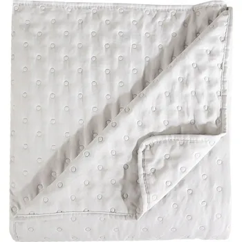 Prostěradlo Přehoz na postel z mikrovlákna Markizeta 200 cm x 220 cm šedý