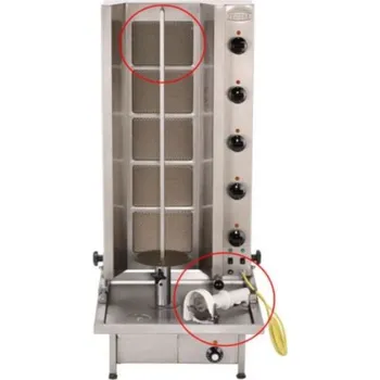 Zahradní gril Gril na gyros plynový Poly Gas 5 bez nože gyronal