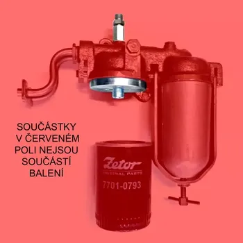 Filtr do auta Sada na přestavbu na plnoprůtokový olejový filtr pro Zetor 25 | PPF-Z25 | AGROAD