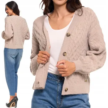 Dámský svetr Moraj dámský svetr béžový klasický do pasu velikost 3XL