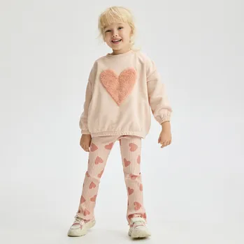 Dívčí mikina Reserved - Bavlněná sada - pastelově růžová - 858FF-03X - 858FF-03X-92