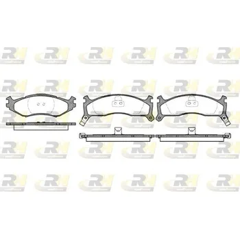Brzdová destička Sada brzdových destiček, kotoučová brzda ROADHOUSE 2484.02
