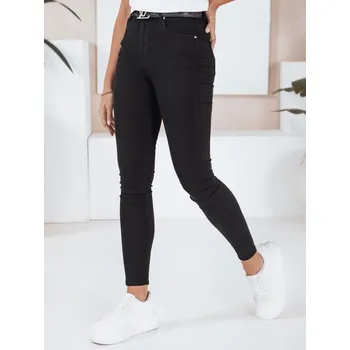 Dámské džíny Dámské černé skinny džíny DStreet černá | bílá 3430052