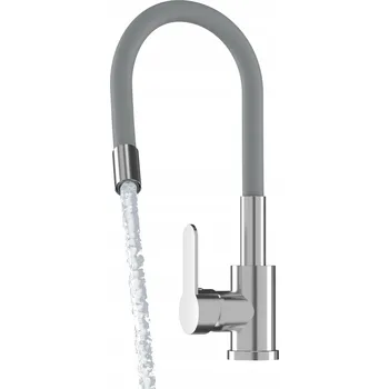 Vodovodní baterie Stojánková kuchyňská baterie Granitan GRADO stříbrná, šedá