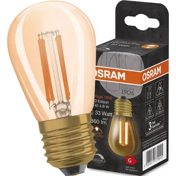 Žárovka Vintage LED žárovka stmívatelná 33 4,8W/2200K E27 OSRAM