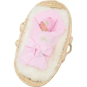 Zavinovačka ESITO | Letní rychlozavinovačka pro miminko Minky Pink - růžová / 75 x 75 cm (ESITO | Letní rychlozavinovačka pro miminko Minky Pink - růžová / 75 x 75 cm)