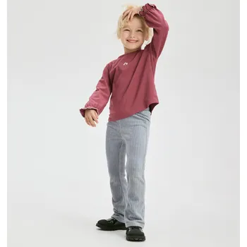 Dívčí kalhoty Reserved - Manšestrové zvonové kalhoty - světle šedá - 871FF-09X - 871FF-09X-110