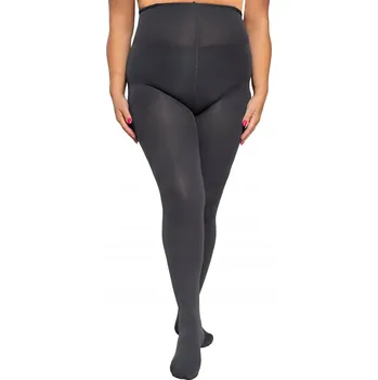 Dámské punčochy Punčocháče hladké Ribessa 90 DEN šedé Šedá, stříbrná velikost 10