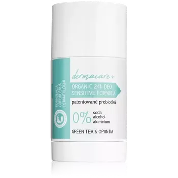 Dermacare 24h organický dezodorant s prebiotiky a probiotiky - Zelený čaj a opuncie 75g
