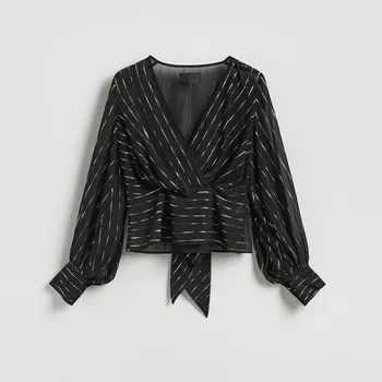 Dámská halenka Reserved - Halenka s kovovým vzorem - vícebarevná - 243FS-MLC - 243FS-MLC-XS