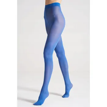 Dámské punčochy VENEZIANA modré punčocháče ATRAMENT 4 neprůhledné matné SATÉNOVÉ 40 DEN