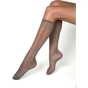 Dámské punčochy Šedopopelavé podkolenky Veneziana Verbena 20 DEN 2 páry grigio