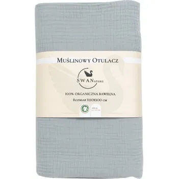 Zavinovačka SWANSTORE Mušelínová deka zavinovačka GOTS 100x100
