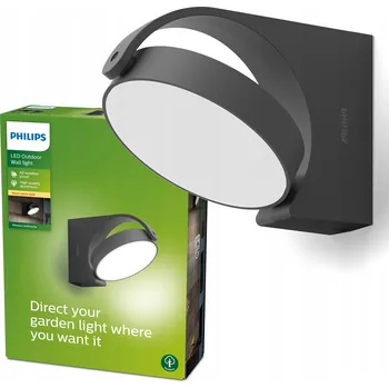 Nástěnné svítidlo Venkovní nástěnné svítidlo Philips šedé s integrovaným LED zdrojem 7 W