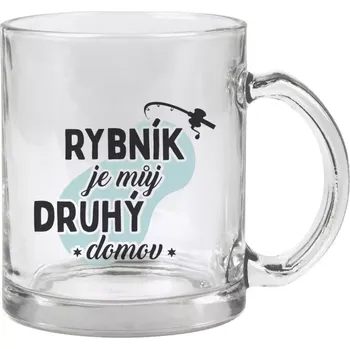 Hrnek 330 ml - skleněný Rybník je můj druhý domov