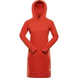 Dámské mikinové šaty ALPINE PRO OLEBA červená M