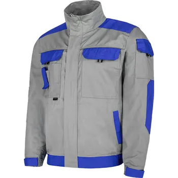 pracovní bunda Primo pracovní bunda bavlněná šedá modrá 64