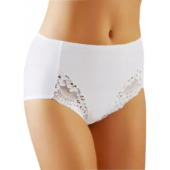 Kalhotky EMILI Kalhotky dámské pohodlné bavlněné krajkové kalhotky Stella bílé L