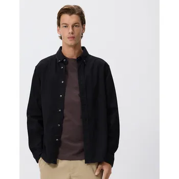 Pánská košile Reserved - Džínová košile regular fit - černý - 850EM-99J - 850EM-99J-M