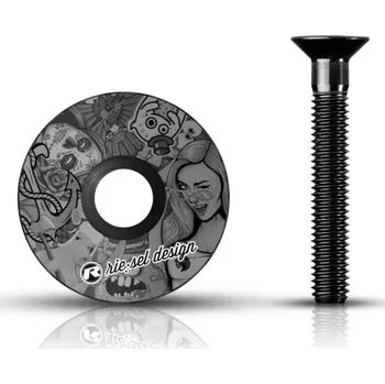 Hlavové složení Víčko hlavovky Rie:sel stem:cap stickerbomb ultra black II