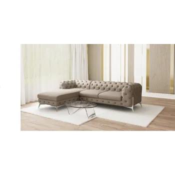 Sedací souprava Luxusní sedací souprava CHELSEA BIS 305x200 Barva: Krémová, Nožičky: Stříbrné