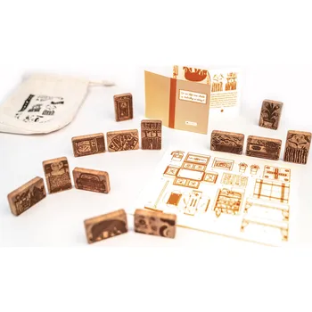 Díl pro stavebnice DIDAWOOD DWOOD Chata pro babičku a dědu 13 dílů - doplněk k dřevěné stavebnici s příběhem - v pytlíku