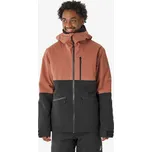 WEDZE Pánská lyžařská a snowboardová bunda hřejivá prodyšná 500 AM S KAŠTANOVÁ|ČERNÁ