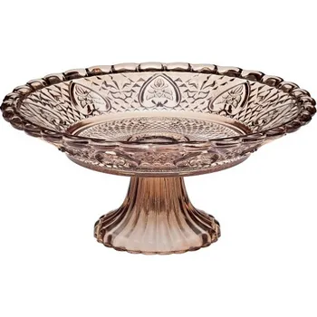 Skleněný stojan na dort, hnědý Průměr: průměr 12 cm