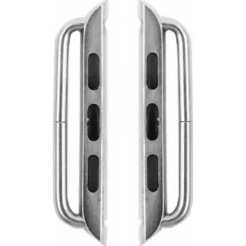 Řemínek na hodinky Náhradní kovová přezka k řemínku pro Apple Watch Ultra 49mm / 46mm / 45mm / 44mm / 42mm - 2 ks - stříbrná