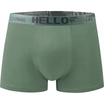 Pánské spodní prádlo Pánské boxerky TOLIFE světle zelené M