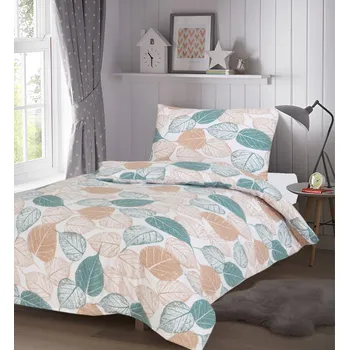 Povlečení Jahu Modern House Hra listů flanelové povlečení Rozměr: 1x 70 x 90 a 1x 140 x 200 cm