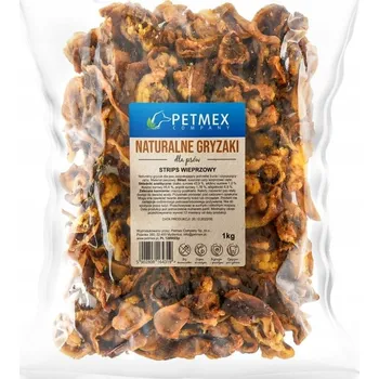 Pamlsek pro psa Petmex vepřové proužky 1kg - přírodní psí pamlsek