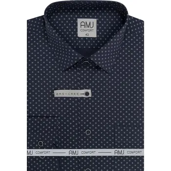 Pánská košile Pánská Slim Fit košile AMJ VDSB 1467 noční modř velikost 41