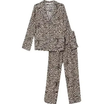 Dámské pyžamo Pyžamo Aruelle Elise se zebřím potiskem Long vzor velikost XL