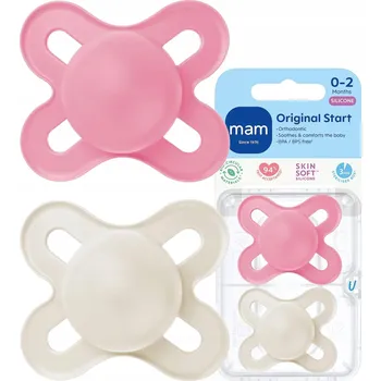dudlíky Dudlík Mam symetrický silikonový 0+