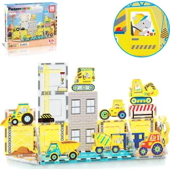 ostatní stavebnice Picasso Tiles PicassoTiles Magnetická stavebnice Stavenitě