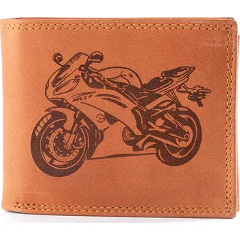 Talacko Pánská kožená peněženka SILNIČNÍ MOTORKA