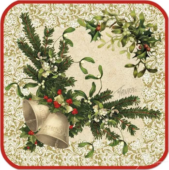 Chňapka Bavlněná podložka pod hrnec - Vánoční zvonky