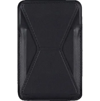 Magnetická kapsa na karty se stojánkem pro iPhone - černá