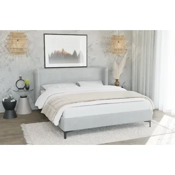 Postel Postel 140x200 Bez matrace Basti Barva: světle šedá